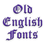 old english fonts android application logo